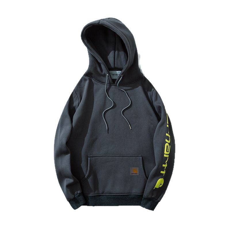2022 Amazon European and American Fashion Brand Explosions carhartt Carhart Sweater Men's and Women's fleece-lined Hoodie Pullover