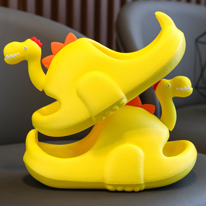 eva Dinosaur Children's Slippers Summer Boys and Girls Baby Indoor Household Non-Slip Soft Bottom Parent-Child Sandals for Outer Wear