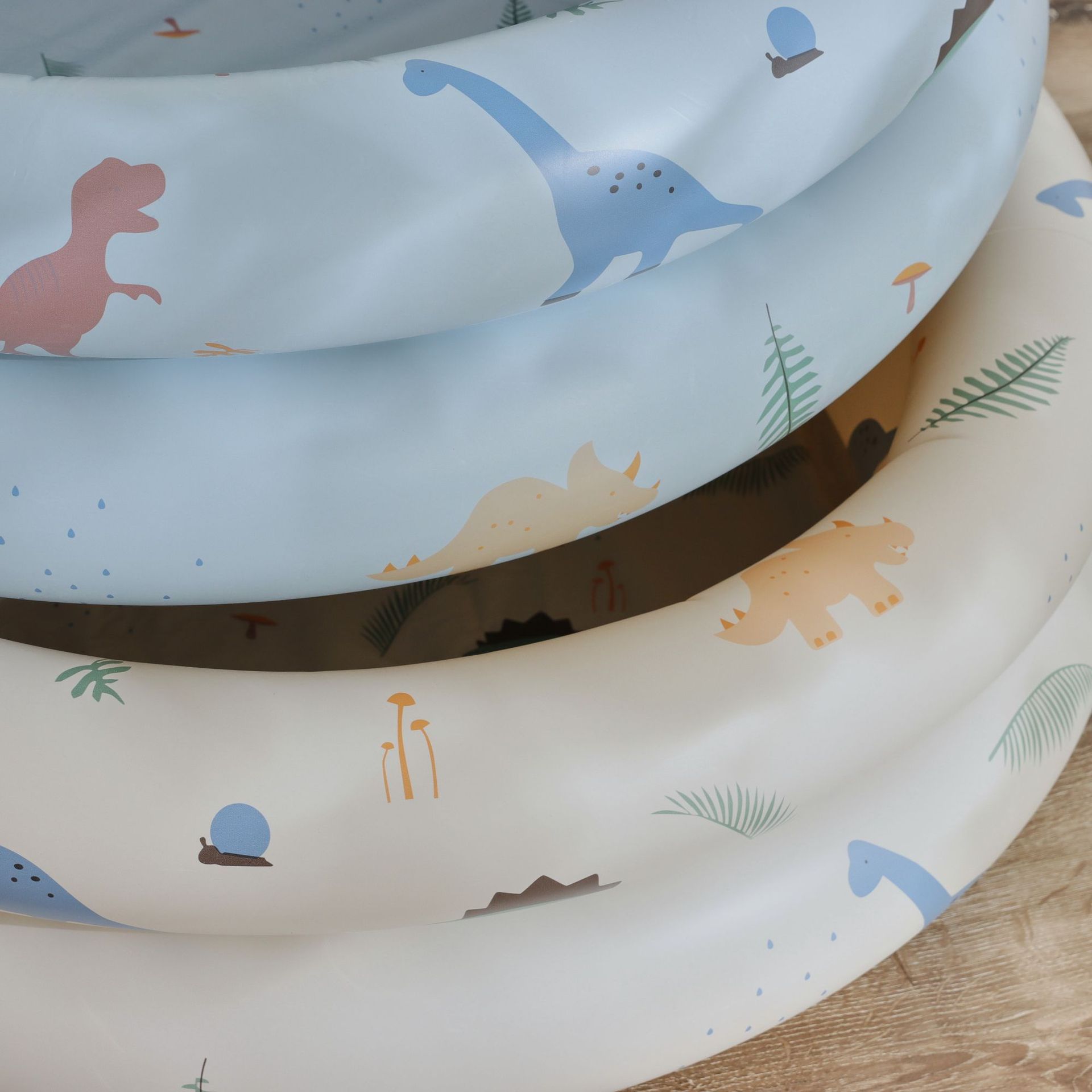 Danish Striped Children's Inflatable Swimming Pool Household Thickened Dinosaur Baby Vintage Pool Kids Bathing Ocean Ball