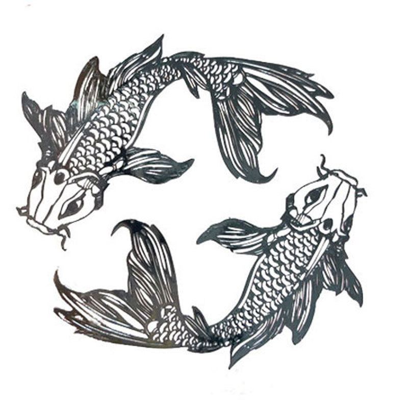 Factory wholesale rich metal stickers gossip Dragon 2022 lucky car stickers shell cat fish heavenly blessing