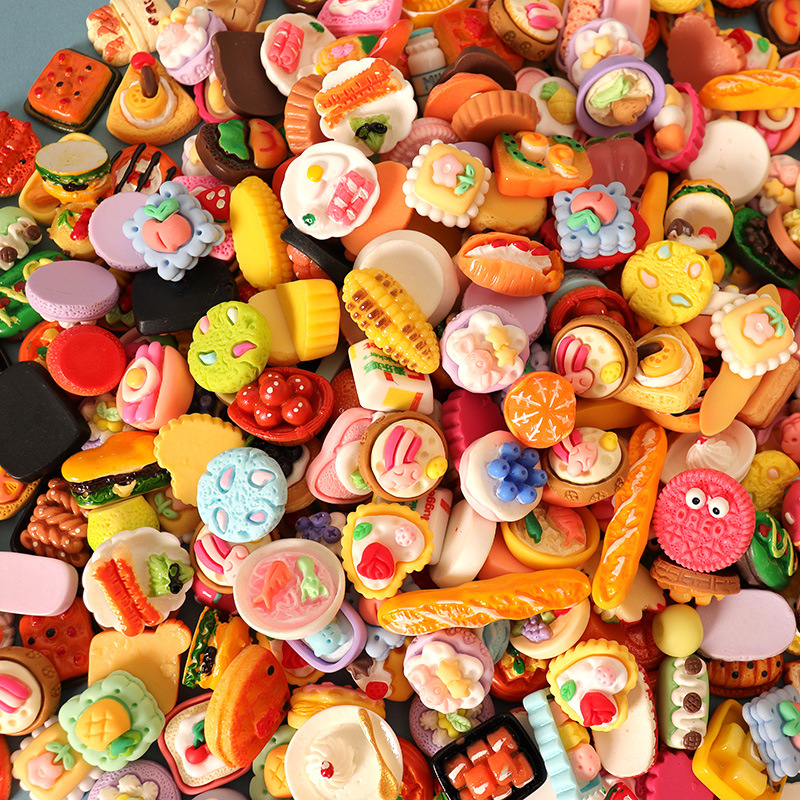 Simulation food play miniature mini food model cream glue diy jewelry mobile phone shell accessories resin accessories ornaments
