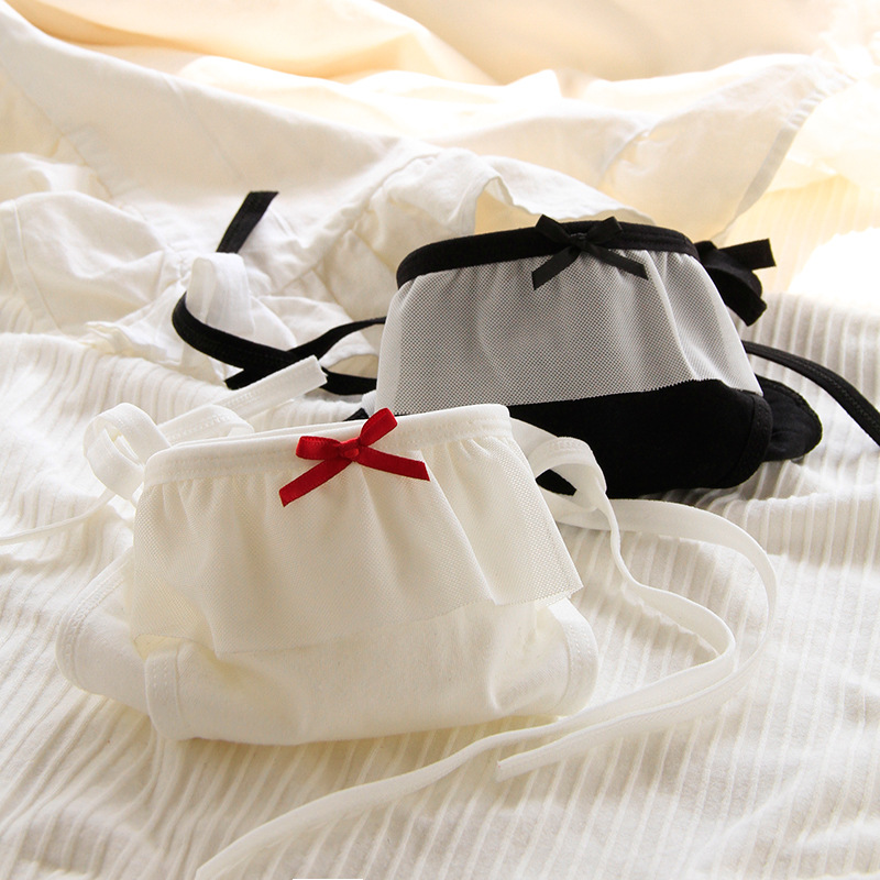 Maid Pure Desire Lolita Japanese Style Sweet Lolita Strap Sexy Soft Girl Free Lace-Up Panties Girl 3002