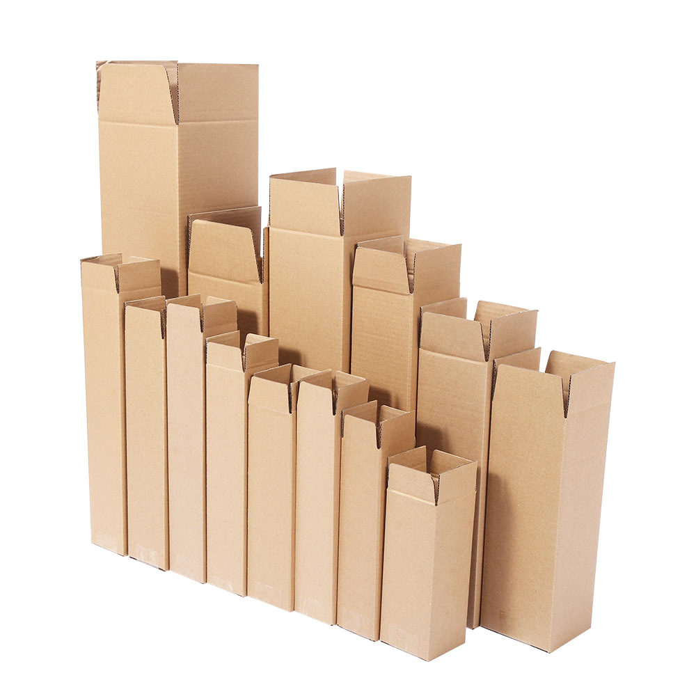 Long cardboard box hard corrugated rectangular cup packaging express box extended umbrella paper box wholesale
