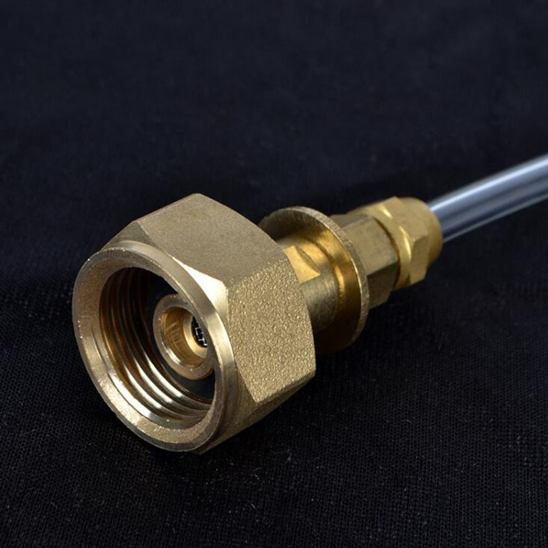 Outdoor export EU German standard outdoor stove head flat tank gas tank converter inflation valve accessories connector connecting pipe