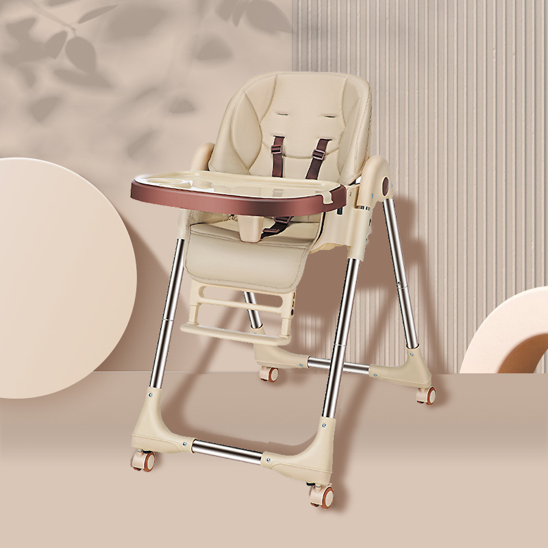 Children's Dining Chair Baby Dining Chair Foldable Multi-functional Portable Household Baby Dining Table and Chair Dining Chair