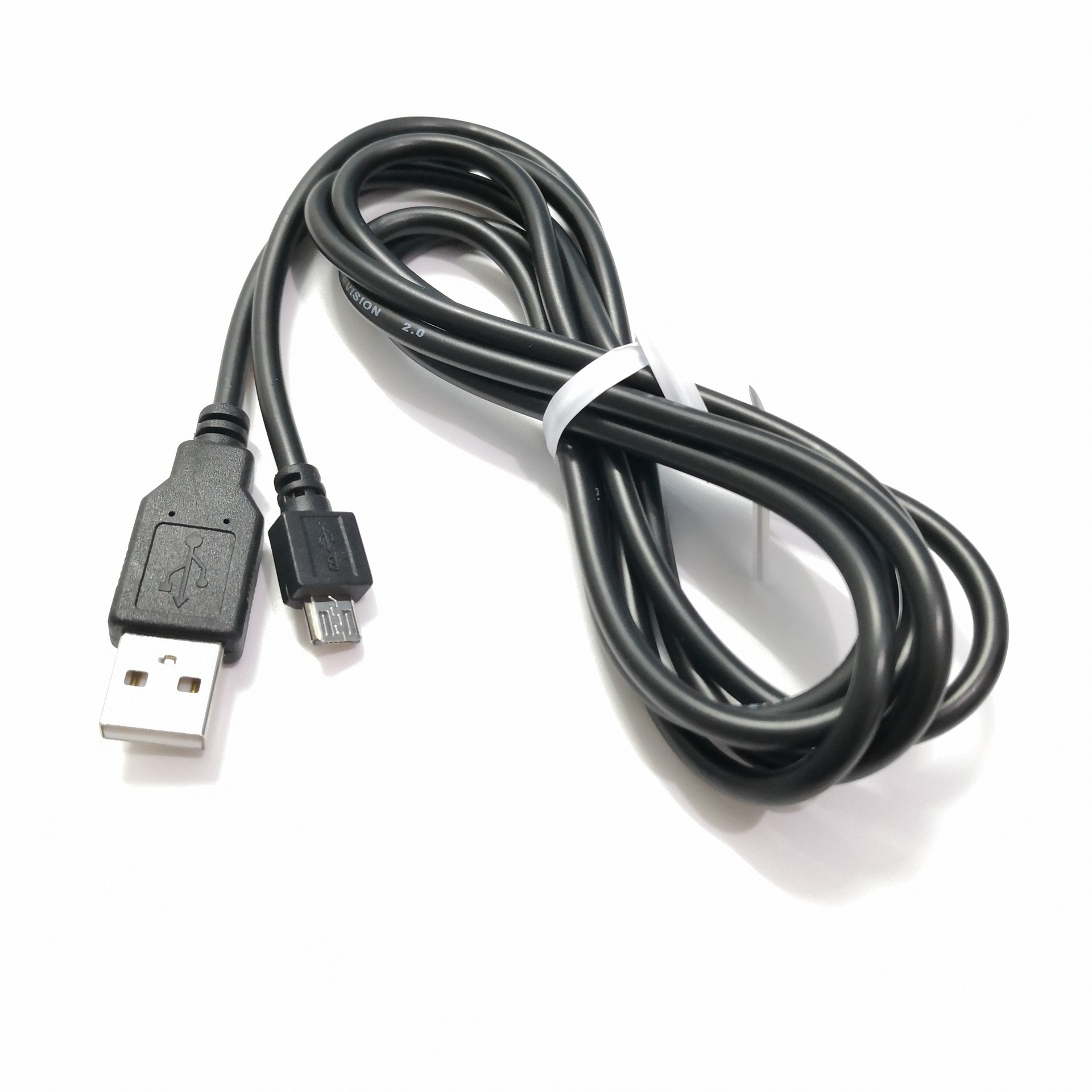 PS4 handle charging line USB data line micro5p charging line 1.5m black anti-original white tie wire