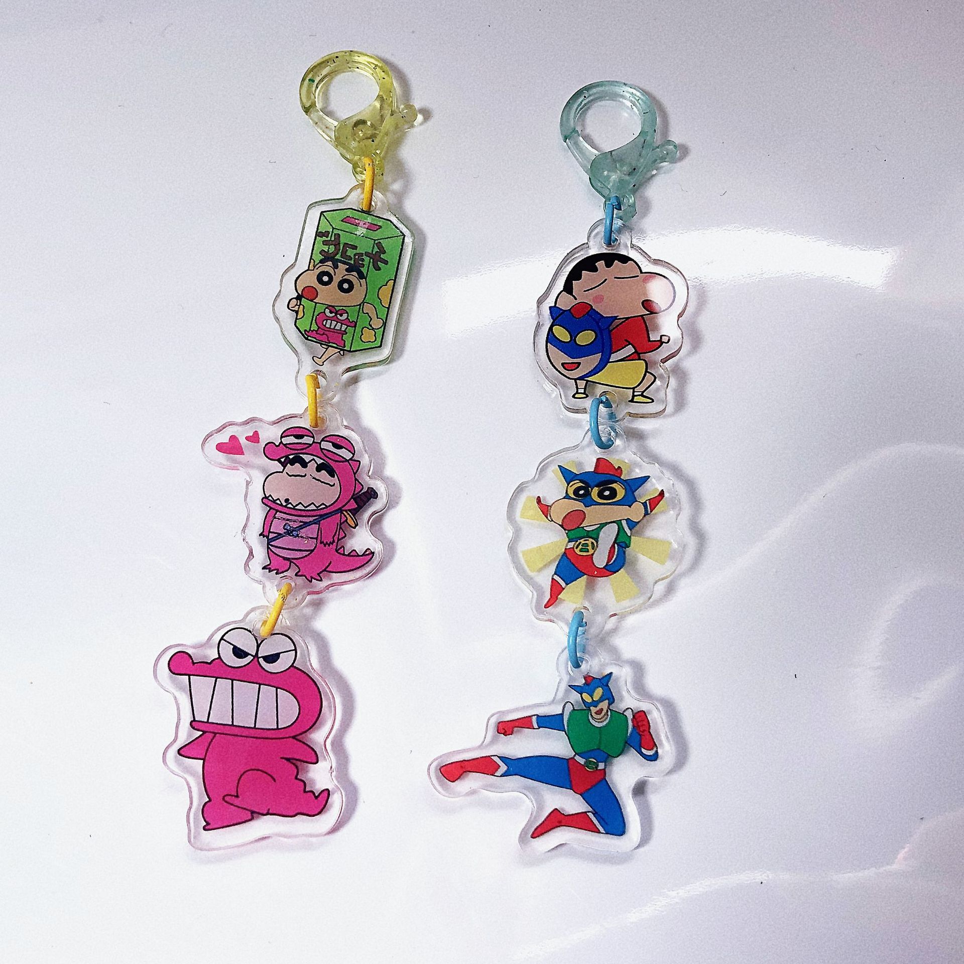 Crayon Small New Cartoon Pendant String Acrylic Bag Pendant Acrylic Keychain Friends Small Gift Pendant