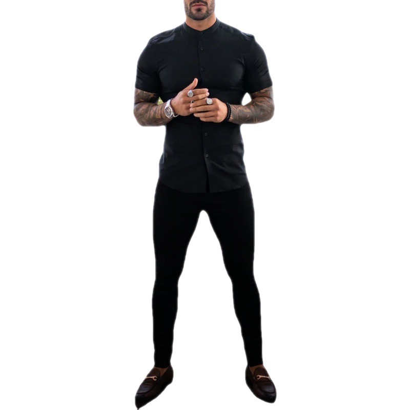 2023 new European and American men's solid color overalls men's outdoor slim pants cross-border sports casual overalls