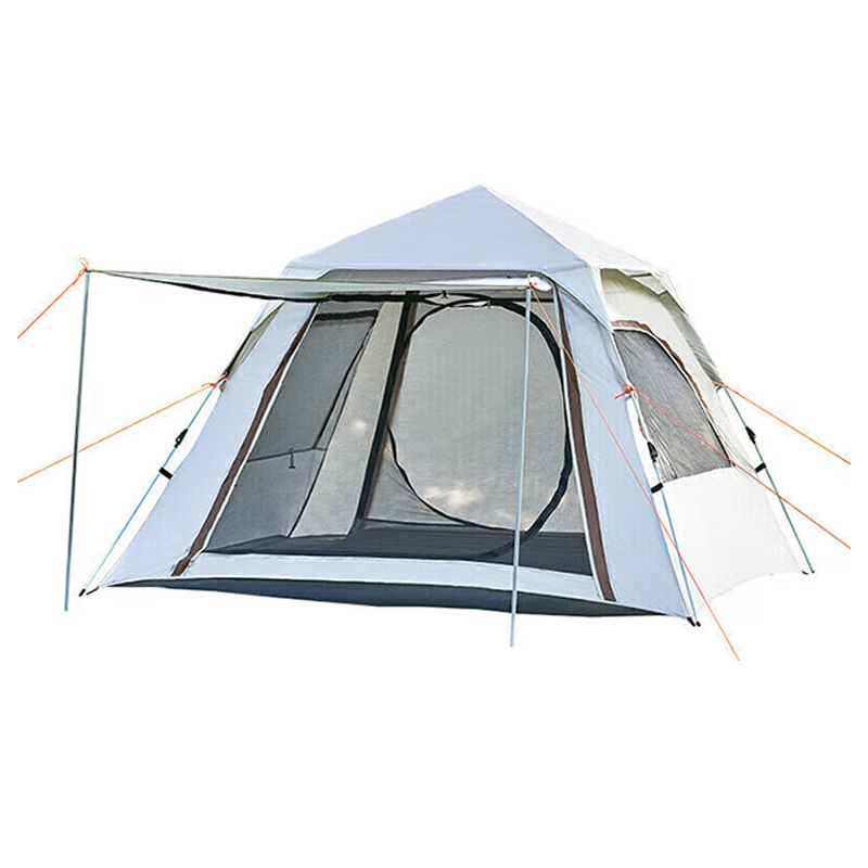 Tent canopy two-in-one outdoor portable folding camping equipment full set thickened silver coated sunscreen camping tent