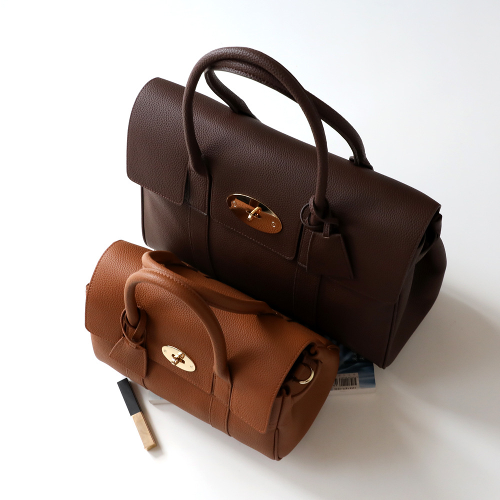 All-Match High-End Retro Top-Layer Cowhide Simple Briefcase Large Capacity Commuter Handbag for Women