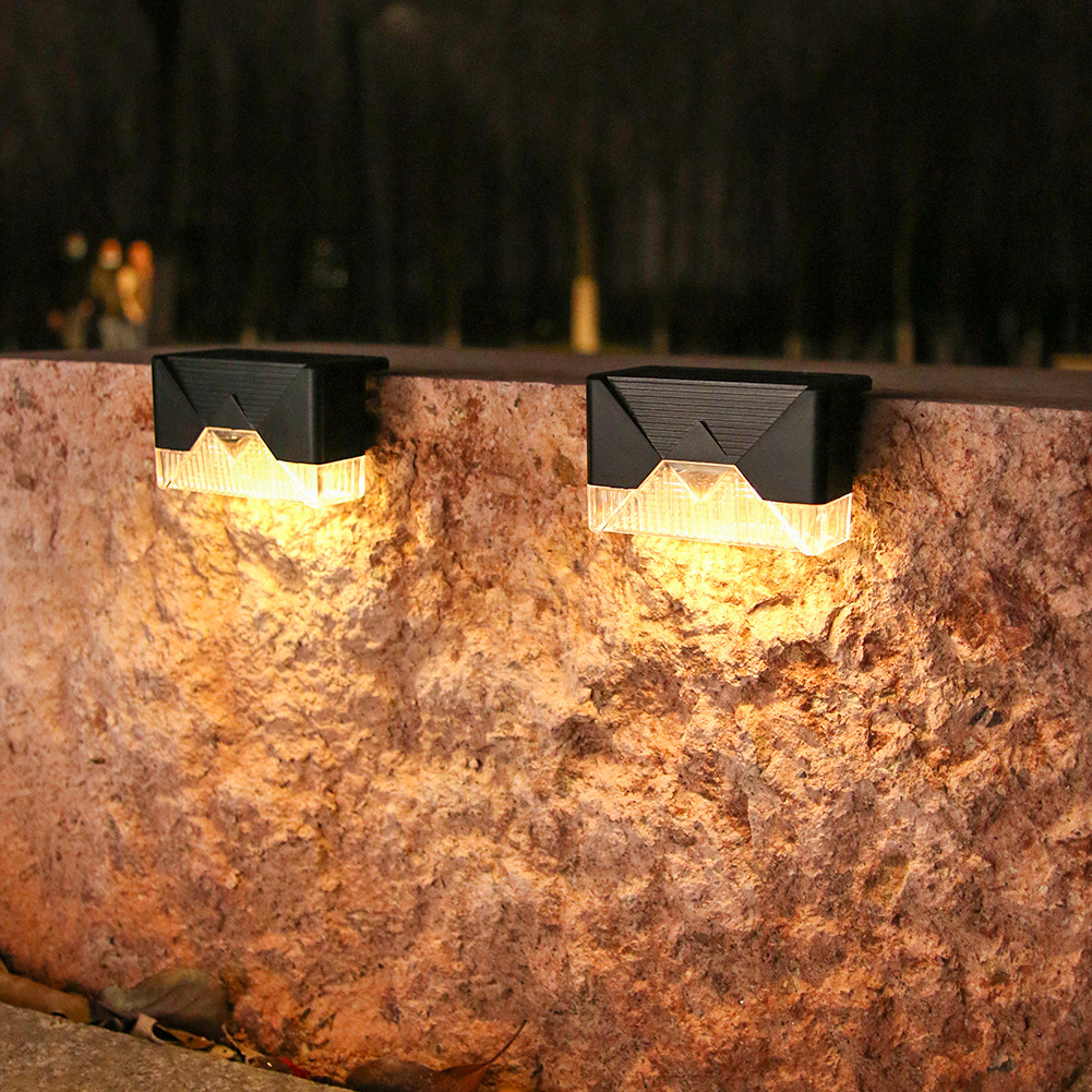 Outdoor solar light 1LED wall lamp garden wall lamp Fence Light landscape courtyard solar staircase ladder light