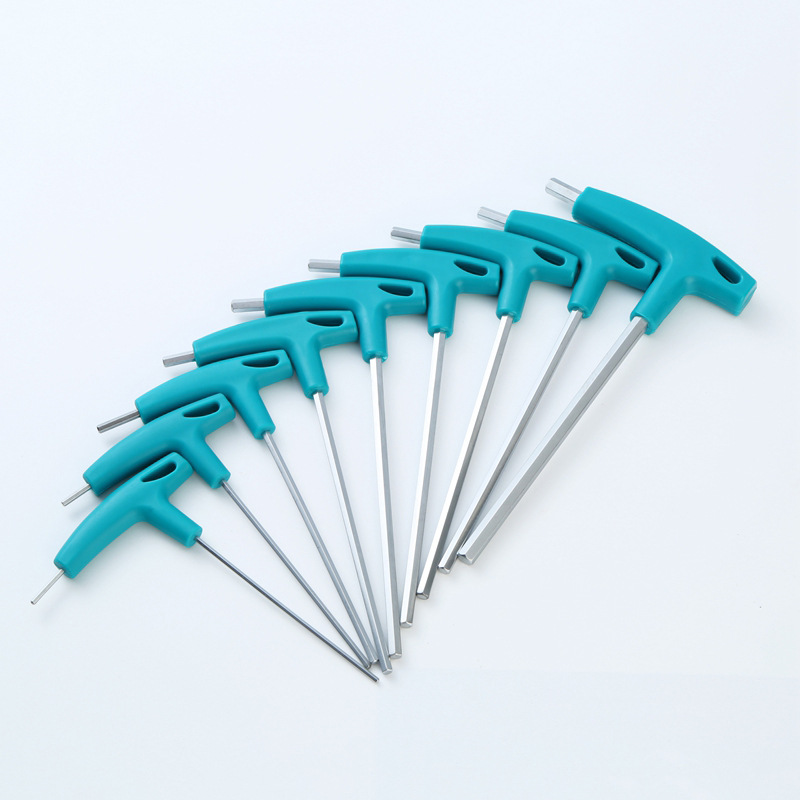 T-shaped Allen Wrench Crutch T-shaped Allen Wrench Plastic Handle Flat Head Hexagonal Wrench L-shaped 7-shaped Wrench