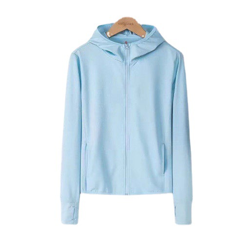 Ice Silk Sun Protection Clothing Women's Summer Thin 2024 New Breathable UV Protection Coat Blouse Cardigan Sun Protection Clothing