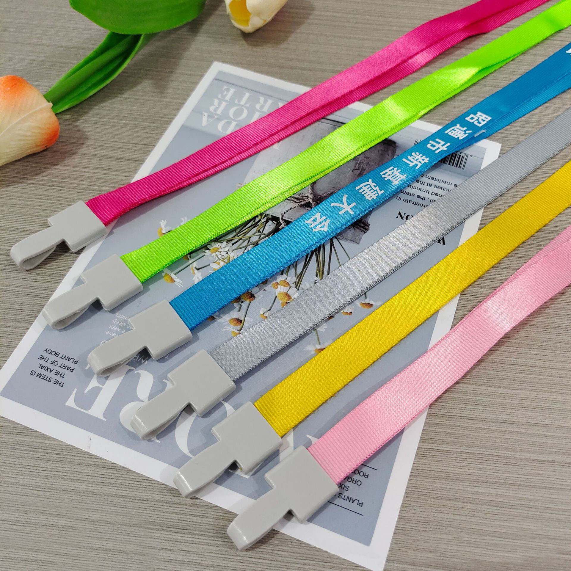 Spot 1.5cm one-piece buckle and buckle badge lanyard exhibition lanyard certificate lanyard student lanyard