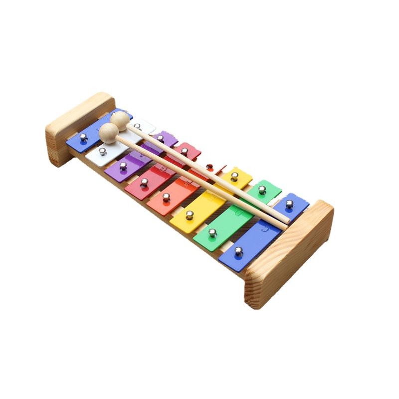 8-tone aluminum plate harp Orff percussion color film accordion kindergarten children's big eight-tone harp