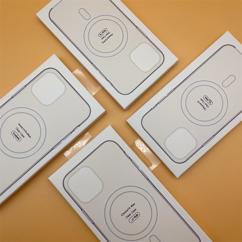適用iPhone15手機殼14Pro磁吸透明殼13Pro磁吸15Promax動畫彈窗12