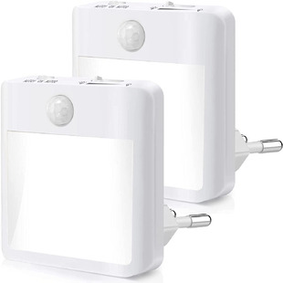 Positive White warm white switching night light stepless dimming plug-in night light adjustable brightness human body induction night light motion induction