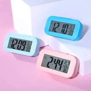 New minimalist mini electronic clock clock children's alarm clock luminous smart clock intelligent alarm cross-border supply