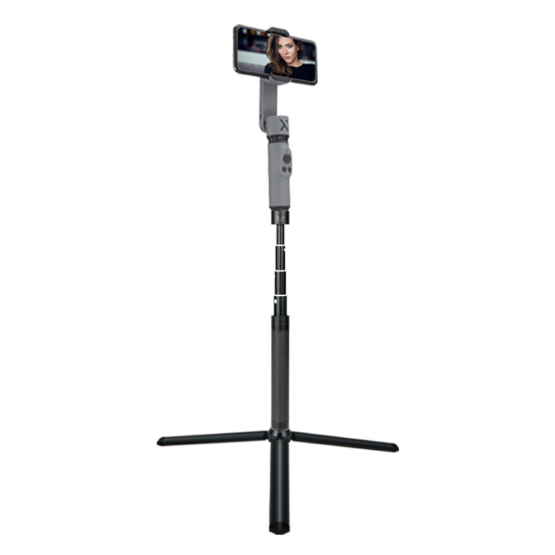Desktop tripod mobile phone live mini tripod bracket aluminum alloy pan/tilt base projector floor tripod