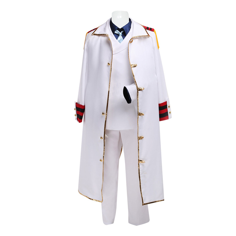 One Piece cos Navy Lieutenant General cos Luffy Grandpa Cape Full Set Anime cosplay Costume