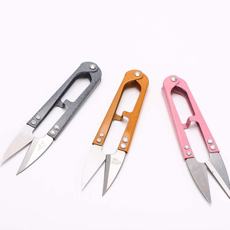 FD-108 supply Spring yarn scissors U-shaped spring scissors durable sharp high quality and low price