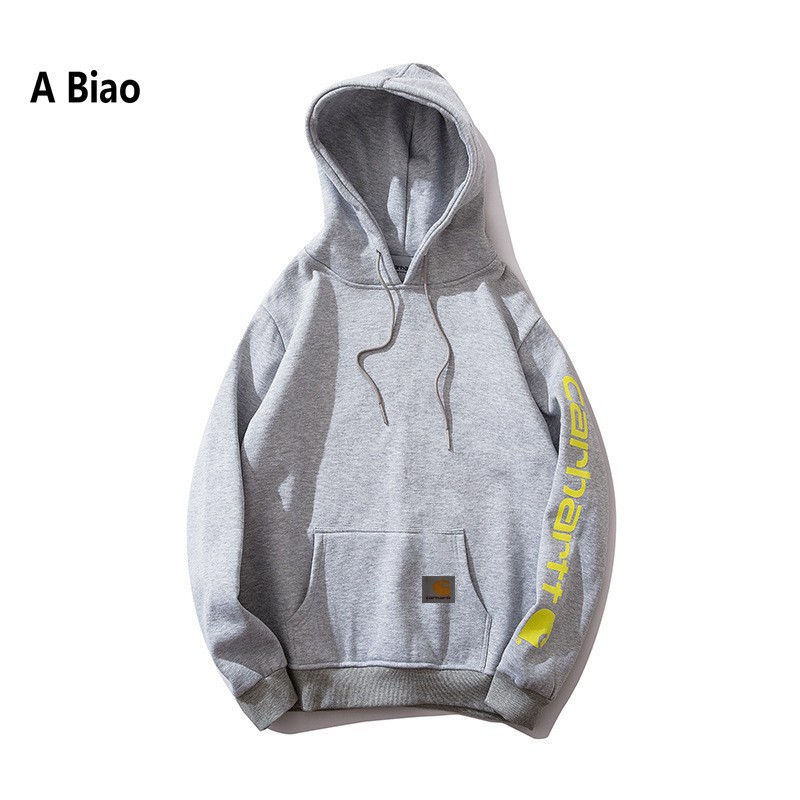 2022 Amazon European and American Fashion Brand Explosions carhartt Carhart Sweater Men's and Women's fleece-lined Hoodie Pullover