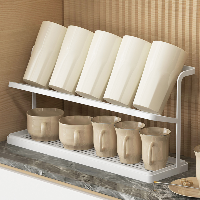 Cup Rack Cup Storage Rack Draining Cup Tea Cup Shelf Tea Set Glass Coffee Hanging Inverted Thermos