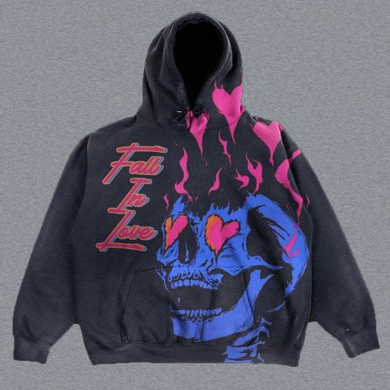 Cross-border Halloween New Women's Street Fashion Harajuku Style Casual All-match 3D Printed Pullover Hoodie