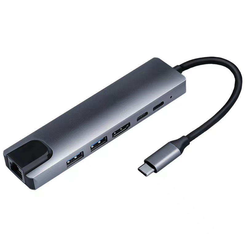 Type-c拡張ドック8-1hdmiノート変換器usb3.0ネットワークカードハブtype6in16-1|undefined