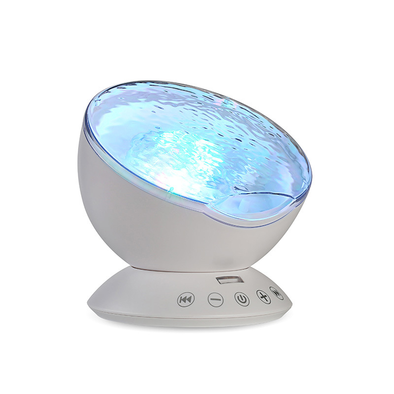 Hot sale multi light mode holiday atmosphere lamp bedroom remote control ocean scene music playing projection lamp wholesale