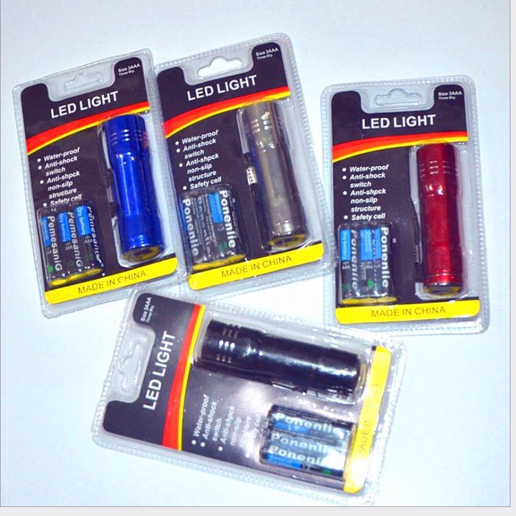 9LED Gift Mini Strong Light Flashlight Home Gift Formulation LOGO Strong Light Flashlight Gift Flashlight