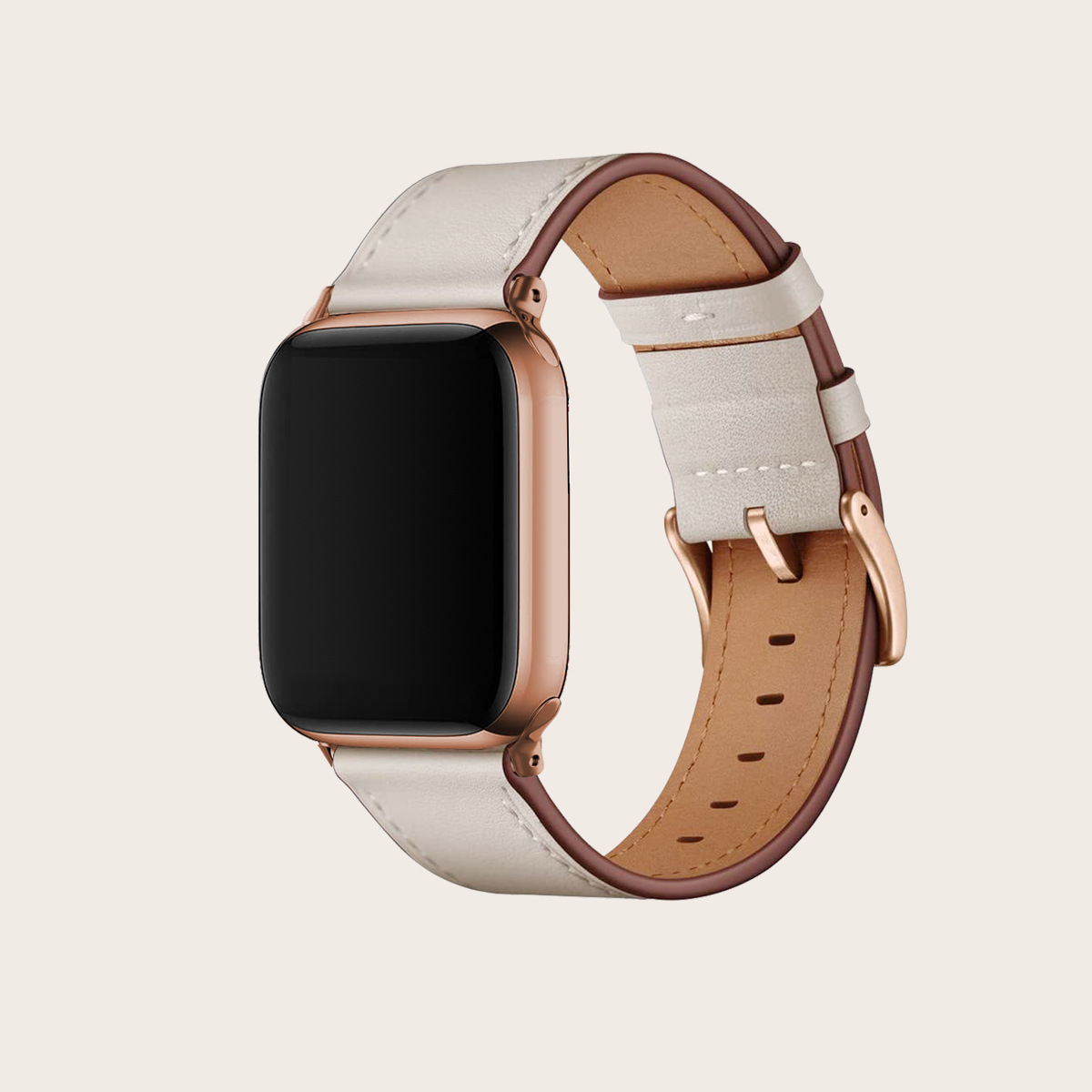 AppleWatch7/se Apple Watch Strap Foreign Trade New Top Layer Cowhide Genuine Leather iWatch Strap