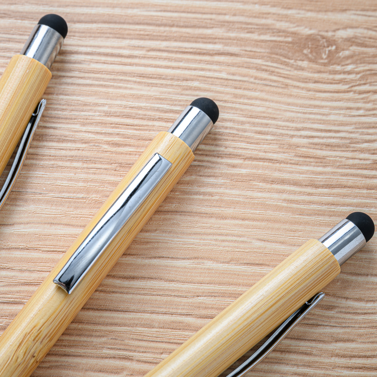 Press touch screen bamboo pen printable logo hotel office student gift advertising Pen Press bamboo pen wholesale