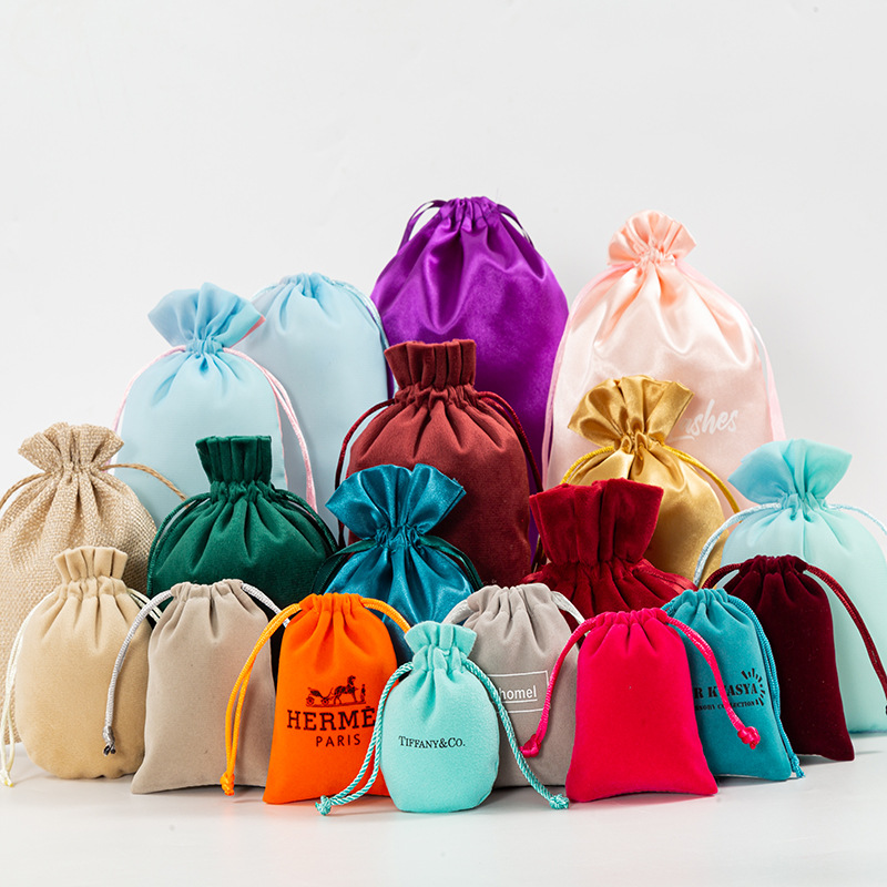 Spot 7*9 flannel bag wholesale jewelry bag headset power storage bag gift packaging cloth bag