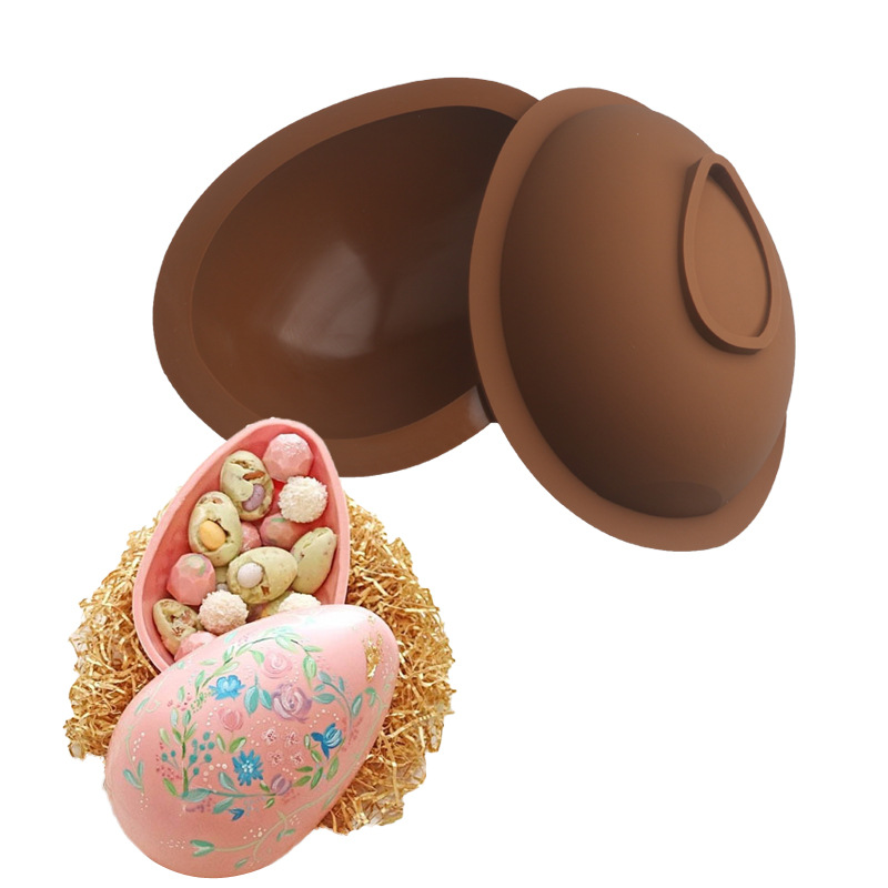 New Easter egg silicone mold egg goose egg duck egg French flower-shaped cake mousse mold DIY ostrich