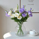 Artificial flower 3-head eustoma bouquet realistic floral wedding home decoration dining table flower photography props