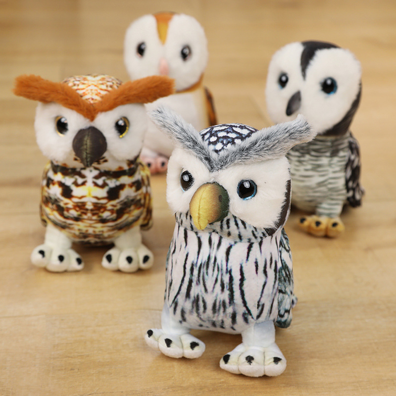 Cute Cartoon Simulation Owl Doll Pet Owl Plush Toy Children's Birthday Gift