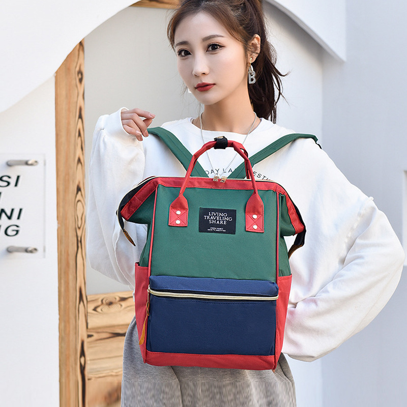 Mummy bag manufacturers can print light go out storage backpack Baoma storage baby large capacity mother and baby bag