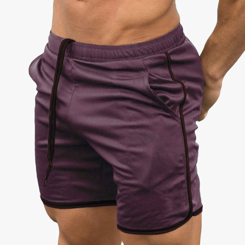 Foreign Trade Fitness Men's Sports Shorts Thin Mesh Quick-drying Men's Casual Pants Running Training Breathable Beach