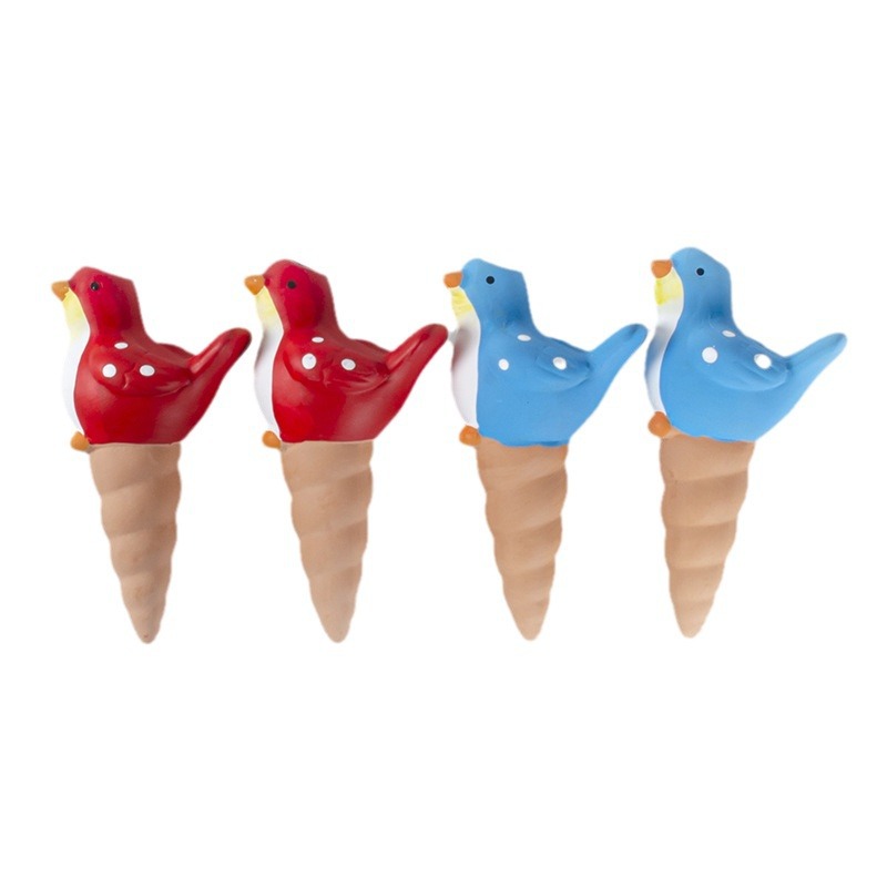 Increasing Red Ceramic Smart Bird Seperator Flower Watering Device Lazy Drip Irrigation Device Red Earth Drip Cross-border Exclusive