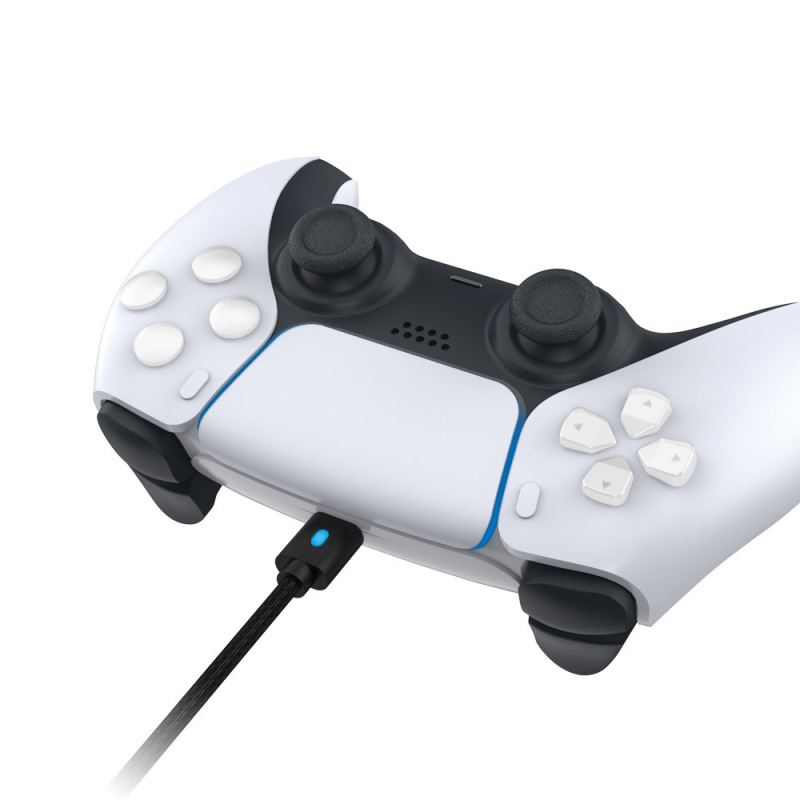 Ps5充电ケーブルps5ハンドルusb充电データ転送ケーブルnsproハンドル充电コードライト付き3m|undefined