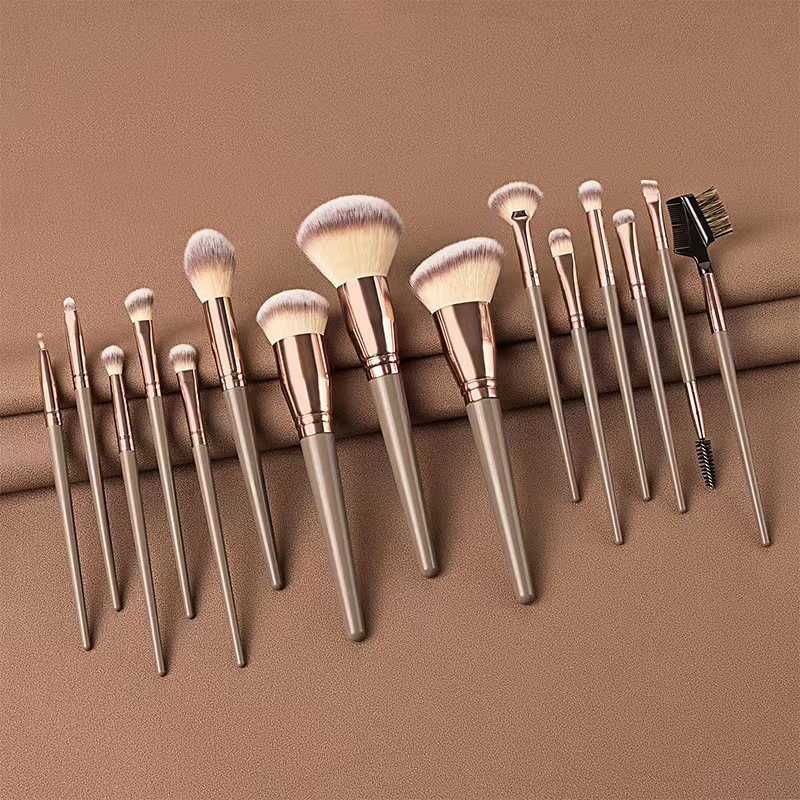 Makeup Brush suit 15 PCs soft hair loose powder blush Foundation eye shadow concealer brush makeup eyebrow brush portable full set of tools