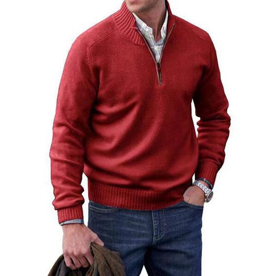 Cross-border exclusive for 2023 independent stations foreign trade Men's Hot plus size sweater wool men's thermal sweater in stock