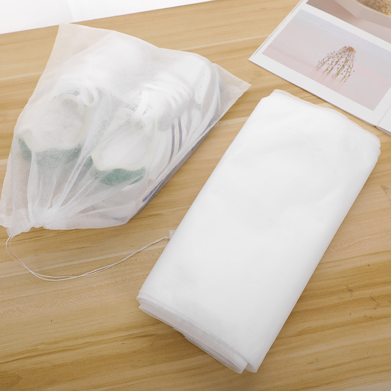 In stock Sun shoes anti-yellow bag non-woven dust bag non-woven shoe cover bag storage bag white shoes non-woven shoe bag