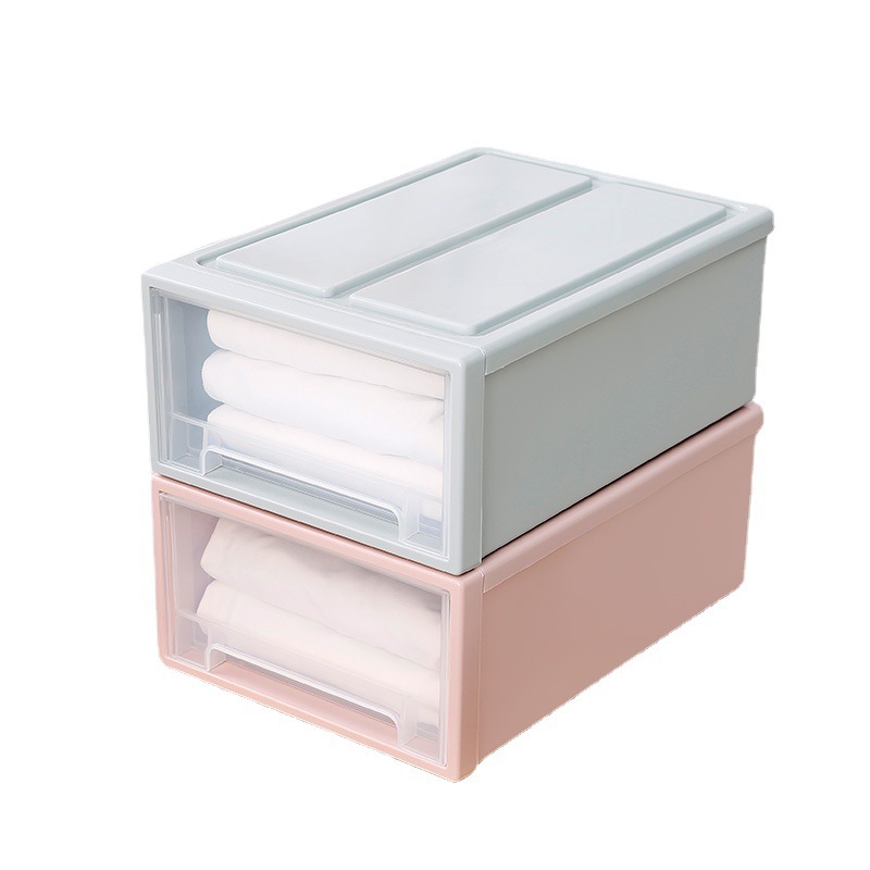 Drawer Type Storage Box Wardrobe Wardrobe Plastic Cabinet Household Underwear Storage Clothes Tiling Box Clothes Storage Box