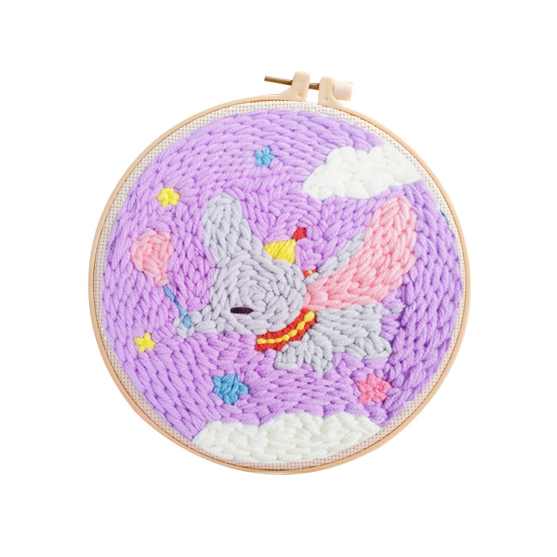 Russian Poke Embroidery Handmade Embroidery diy Wool Painting Couple Embroidery Poke Poke Poke Embroidery Needle Material Bag