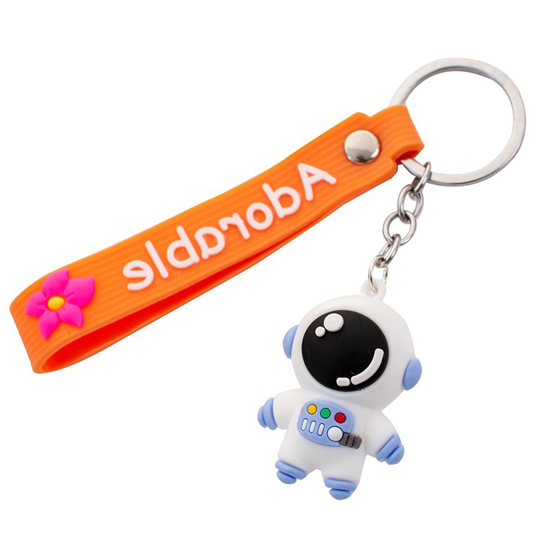 Large three-dimensional leather key chain children's prizes to push the night market activities gifts students birthday sharing gift