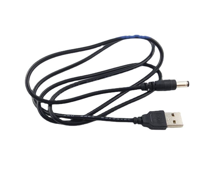 USB boost line mobile power charging Treasure 5v boost 9V12V module wireless router cat 5.5 power cord