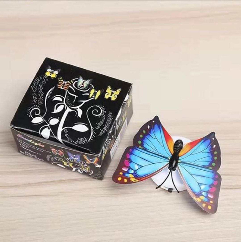 Butterfly Night Light LED Colorful Luminous Butterfly Flash Luminous Butterfly Decoration Luminous Butterfly Wall Stickers Butterfly