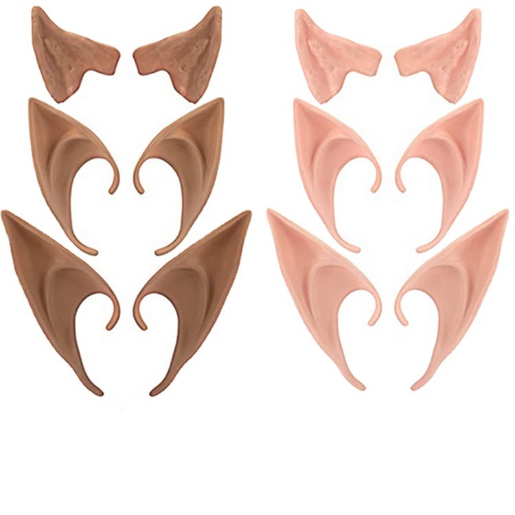 Halloween Elf Ear Props Avatar Makeup Movie Props Goblin Goblin Luminous Latex Fake Ears